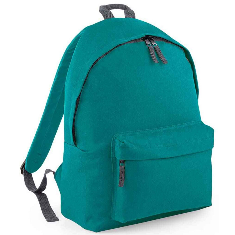 (One Size, Emerald/Graphite) Bagbase Original Fashion Backpack