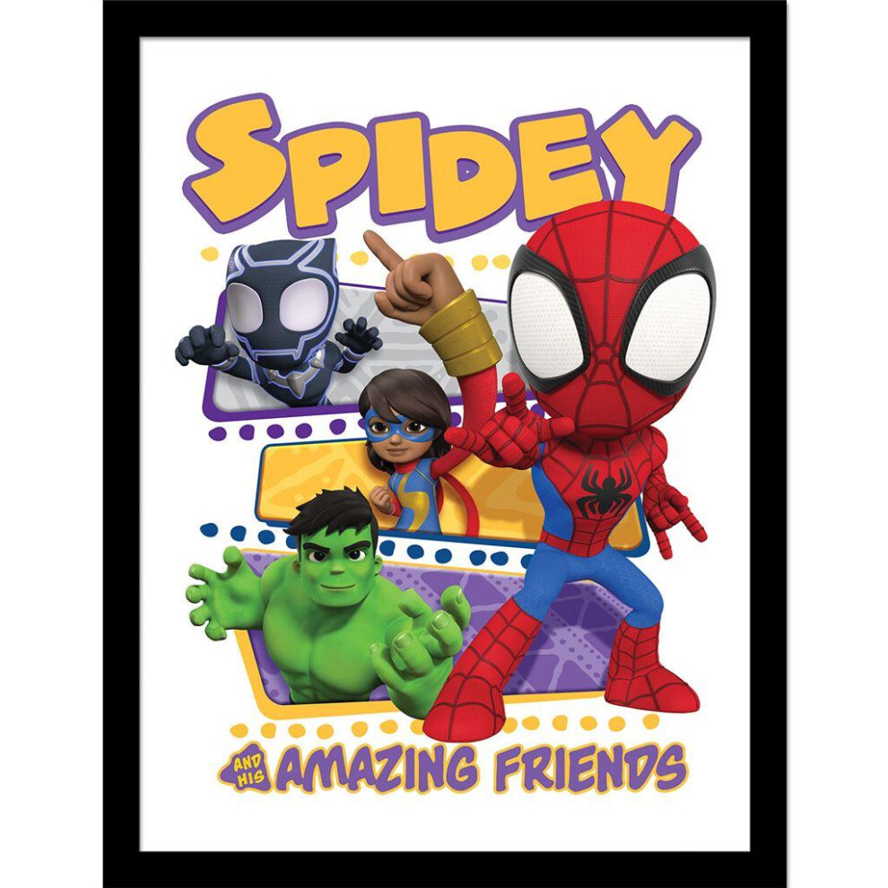 Marvel Spidey And His Amazing Friends Framed Poster