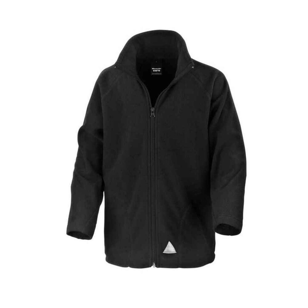 (10-12 Years, Black) Result Core Childrens/Kids Fleece Jacket