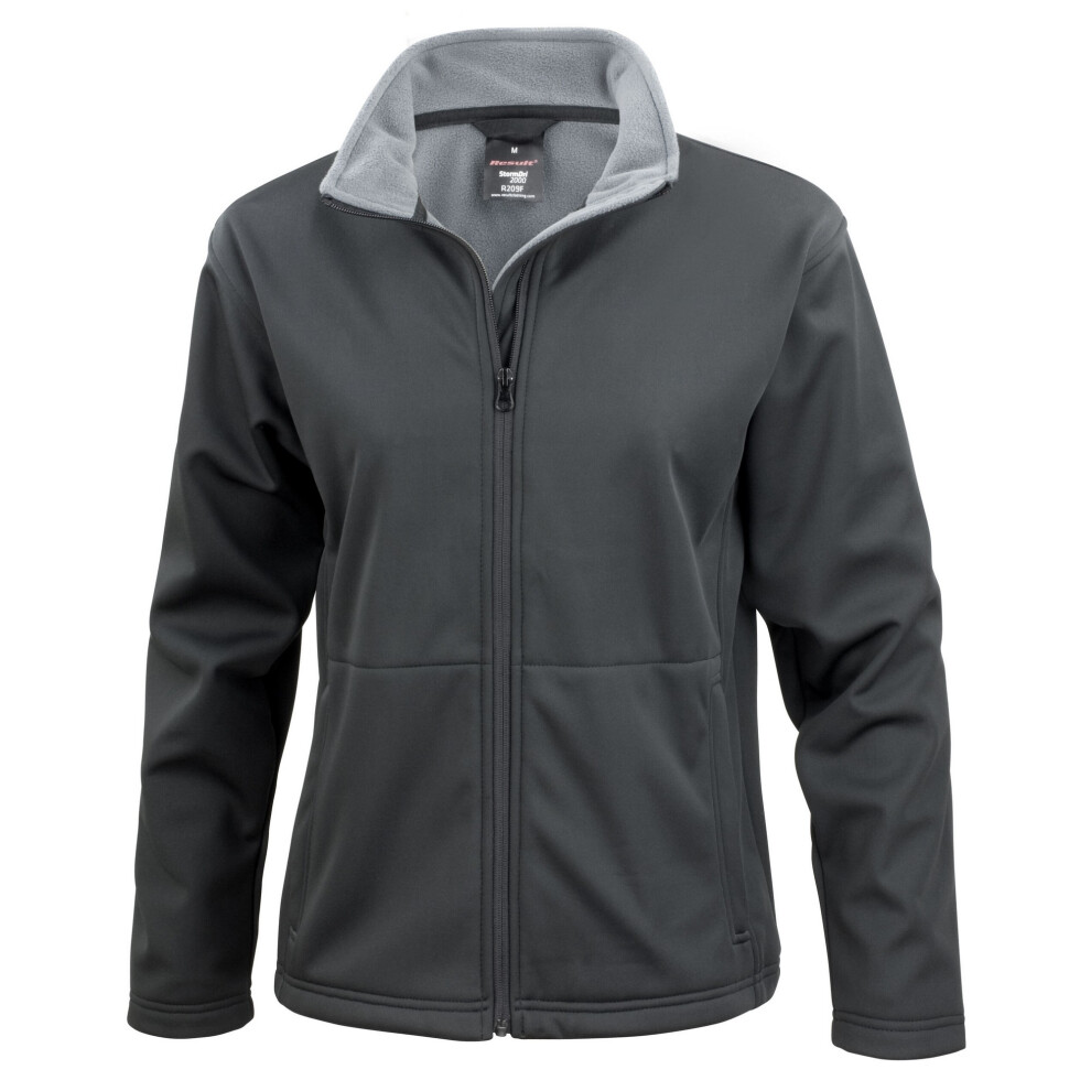 (XXL, Black) Result Core Womens/Ladies Soft Shell Jacket