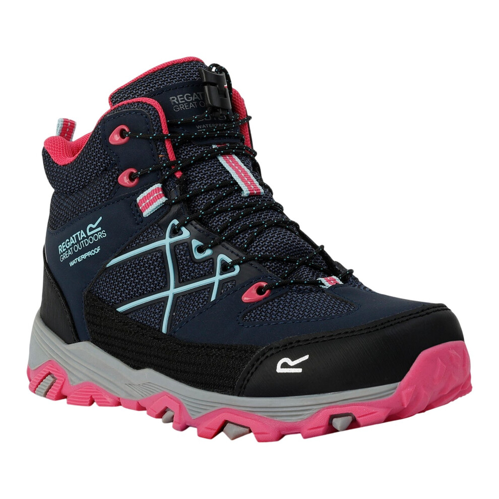 (3 UK, Navy/Pink Potion) Regatta Childrens/Kids Samaris III Walking Boots