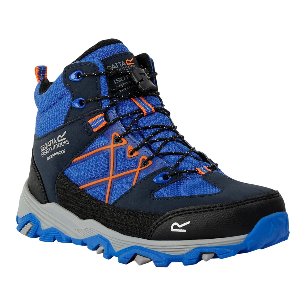 (3 UK, Oxford Blue/Orange) Regatta Childrens/Kids Samaris III Walking Boots