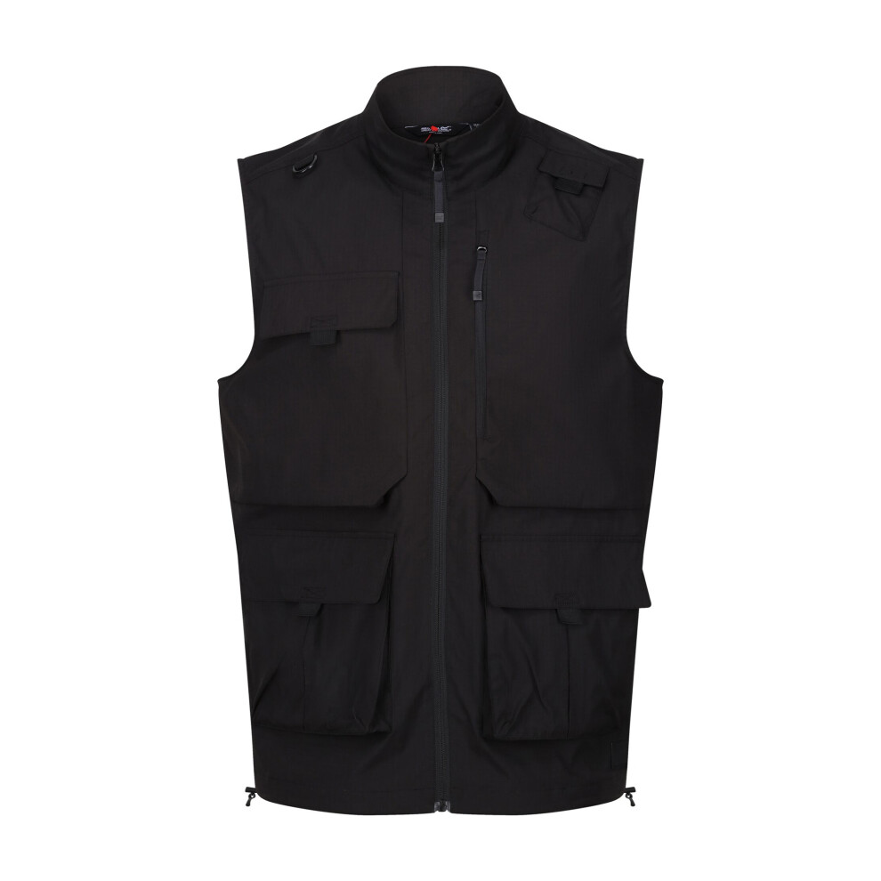 (XXL, Black) Regatta Mens Travel Light Packaway Gilet