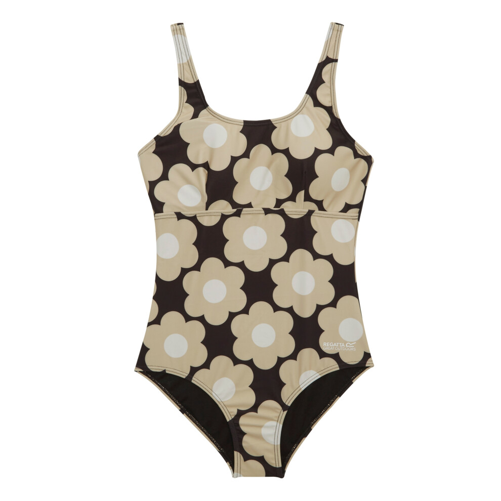 (8 UK, Black) Regatta Womens/Ladies Orla Kiely Sixties Daisy One Piece Swimsuit