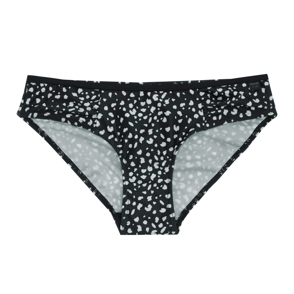(12 UK, Black/White) Regatta Womens/Ladies Aceana Polka Dot Bikini Bottoms