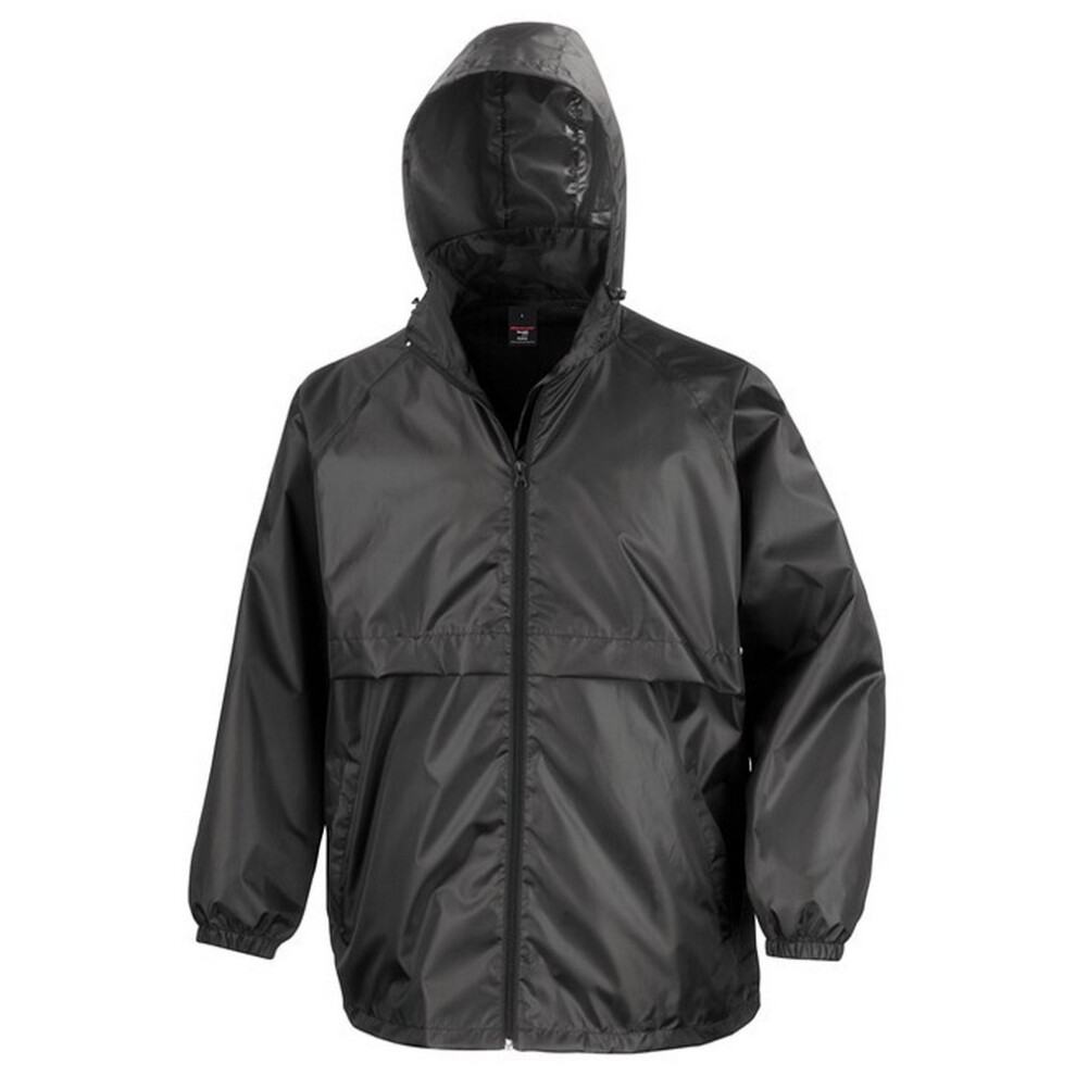 (XS, Black) Result Core Unisex Adult Core Lightweight Waterproof Jacket