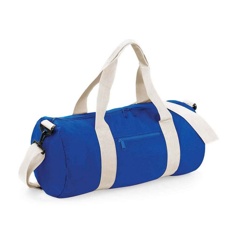 (One Size, Bright Royal Blue/Off White) Bagbase Original Duffle Bag