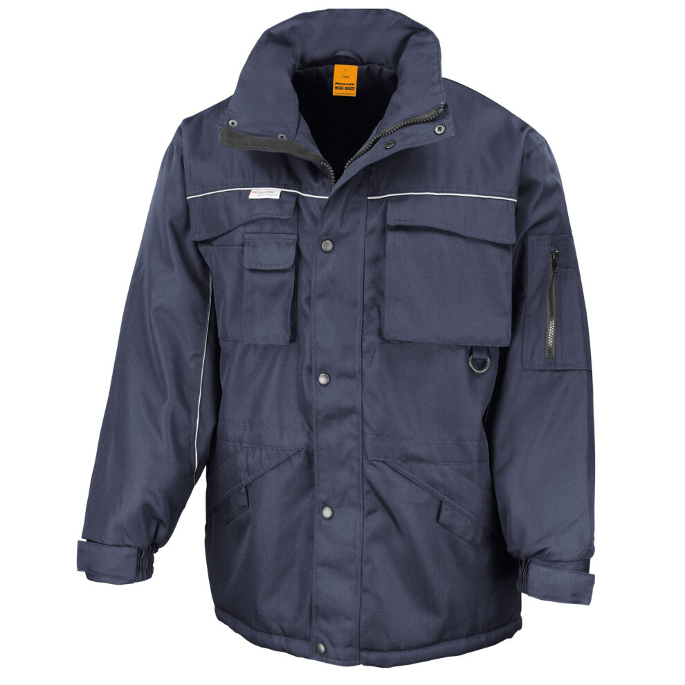 (S, Navy) WORK-GUARD by Result Unisex Adult Heavy Duty Jacket