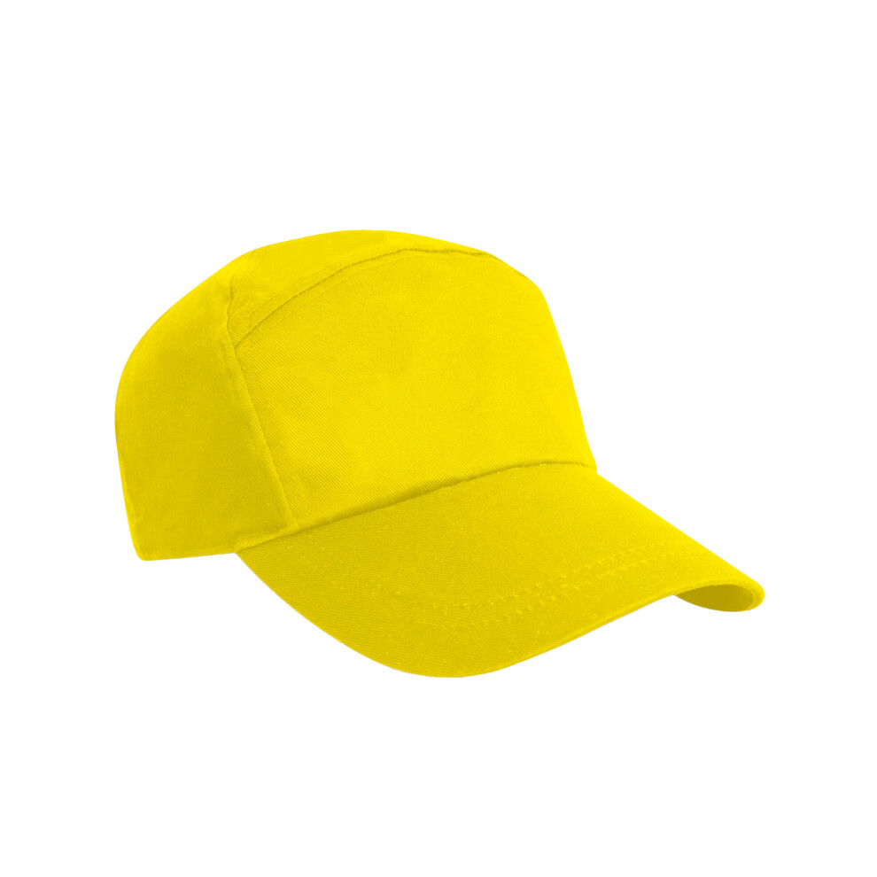 (One Size, Yellow) Result Headwear Advertising 7 Panel Baseball Cap