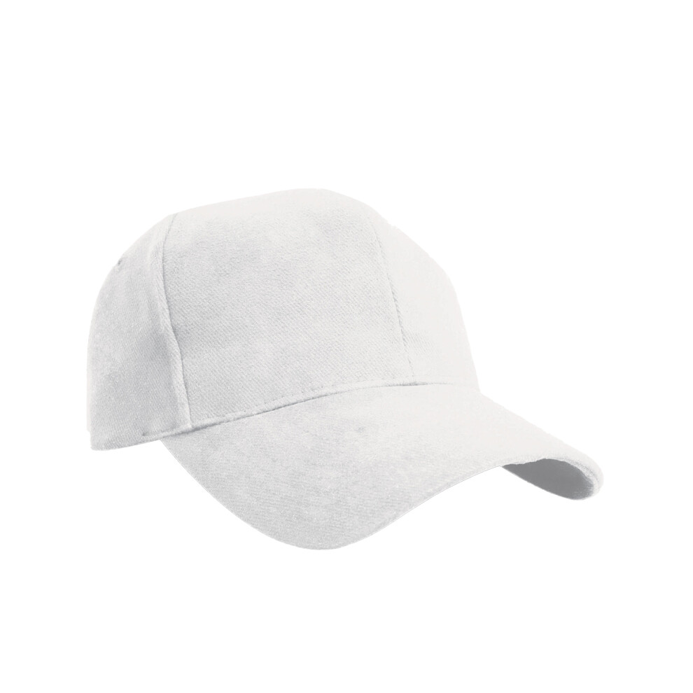 (One Size, White) Result Headwear Pro Style Heavy Cotton Baseball Cap