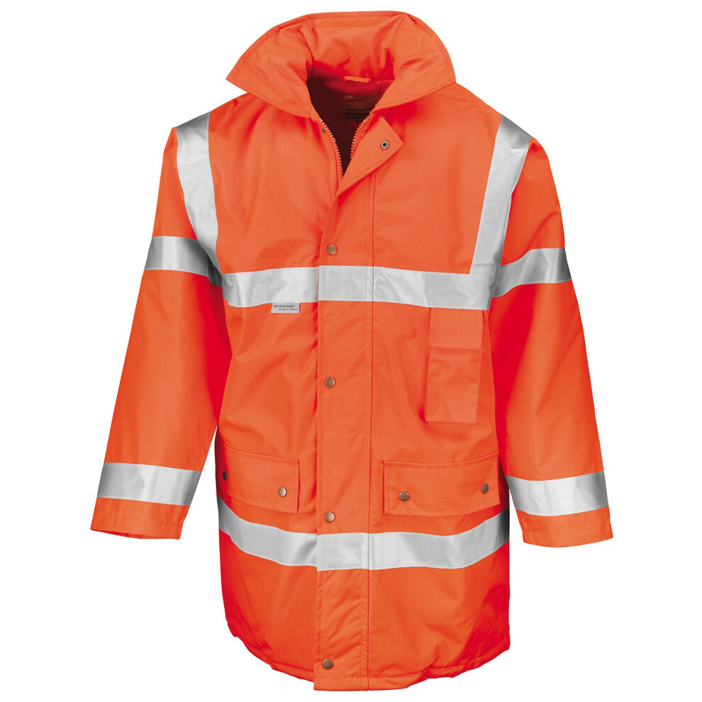 (XL, Orange) SAFE-GUARD by Result Unisex Adult Safety Jacket