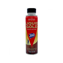 Liquid Gold Wood Cleaner & Reviver Nourishing Oil - restores the colour, shine, and lustre of natural wood.