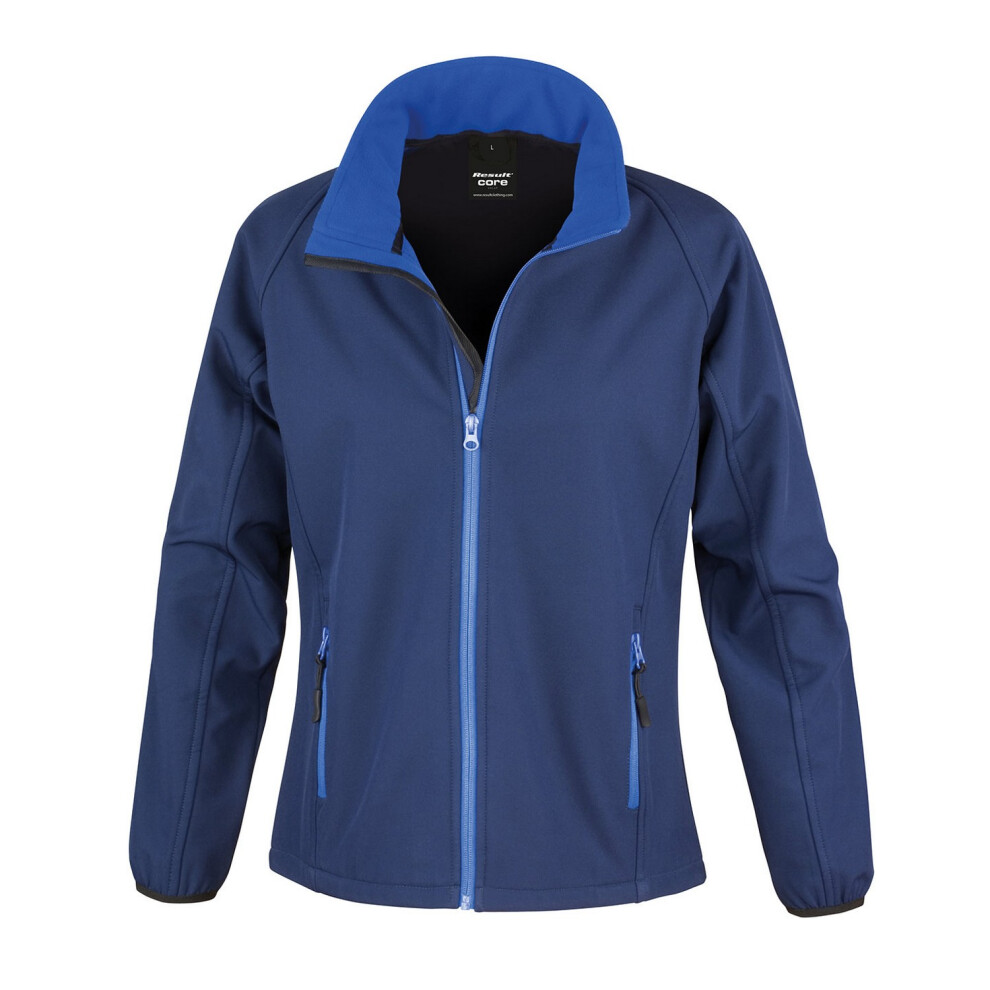 (XXL, Navy/Royal Blue) Result Core Womens/Ladies Soft Shell Jacket