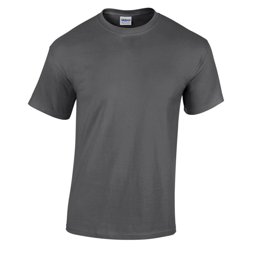 (5XL, Dark Heather) Gildan Mens Heather Heavy T-Shirt