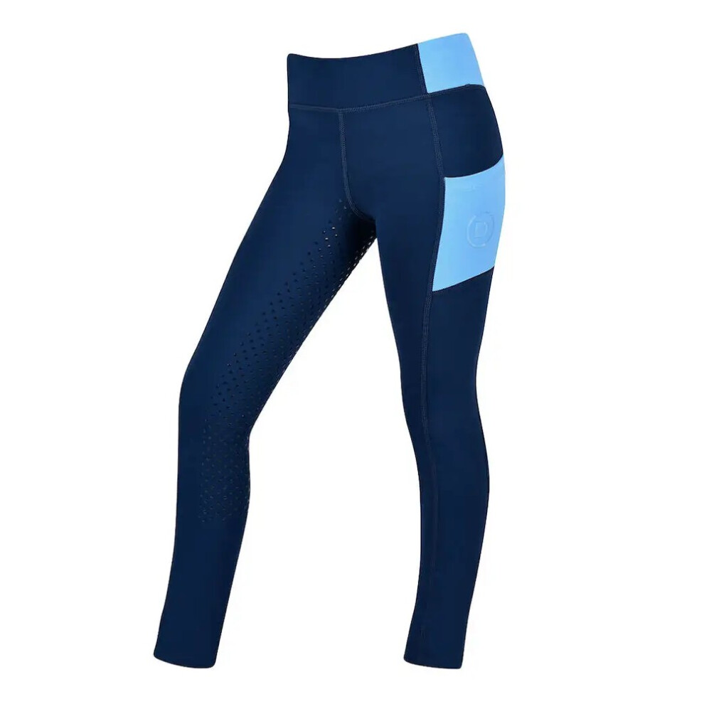 (8 Years, Naval Academy/Coastal Blue) Dublin Childrens/Kids Everyday Horse Riding Tights