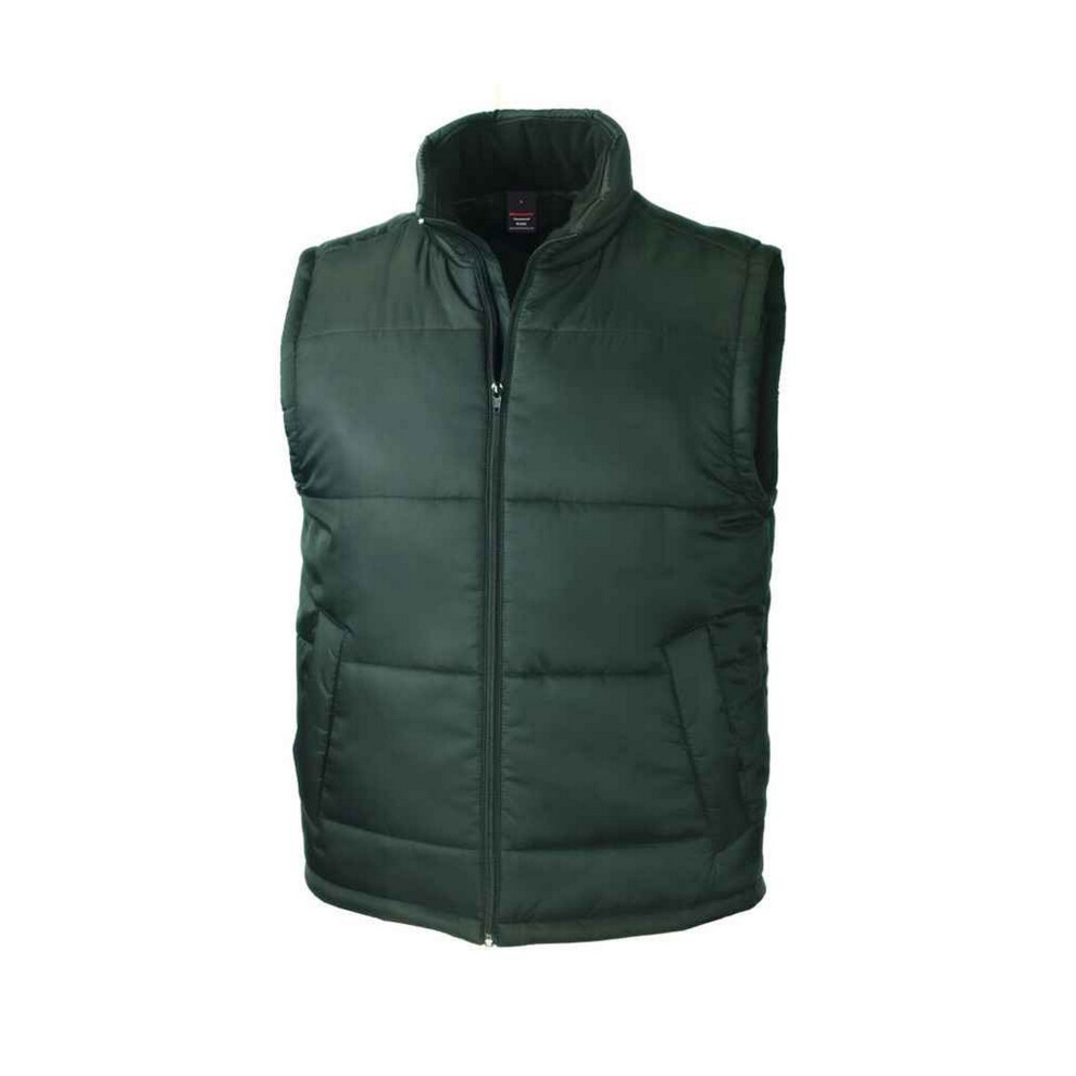 (XL, Bottle Green) Result Core Unisex Adult Padded Body Warmer