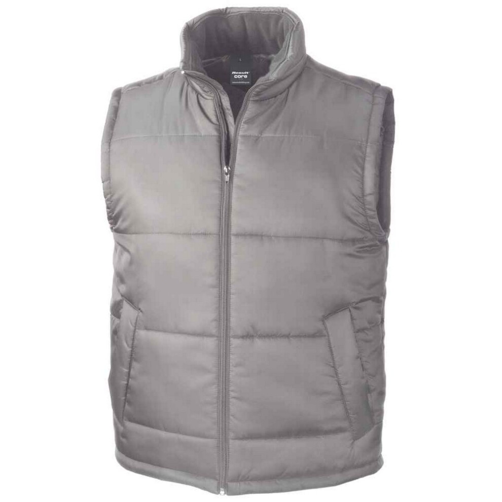 (M, Grey) Result Core Unisex Adult Padded Body Warmer