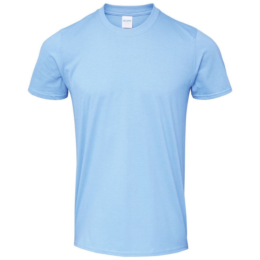 (XL, Carolina Blue) Gildan Mens SoftStyle Ringspun T-Shirt