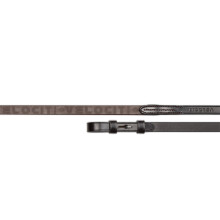 (54in, Havana) Velociti Lusso Leather Horse Reins