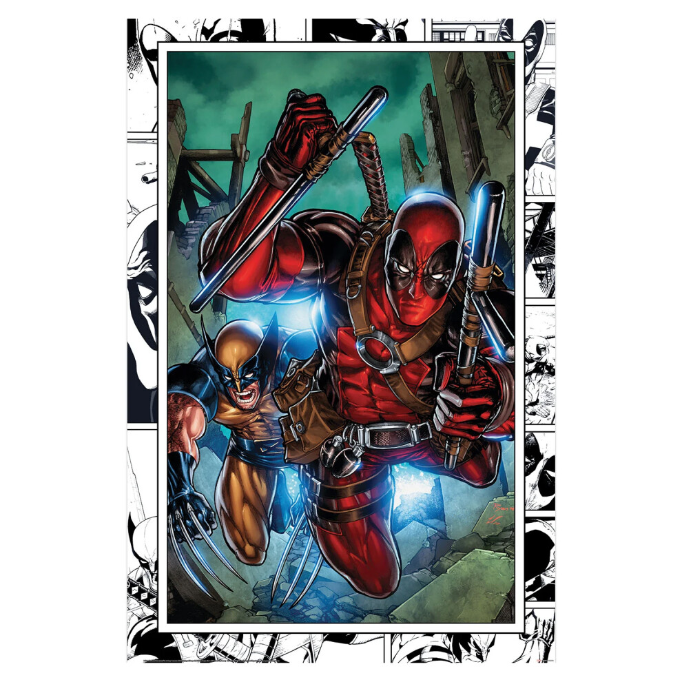Marvel Comics Wolverine & Deadpool Poster