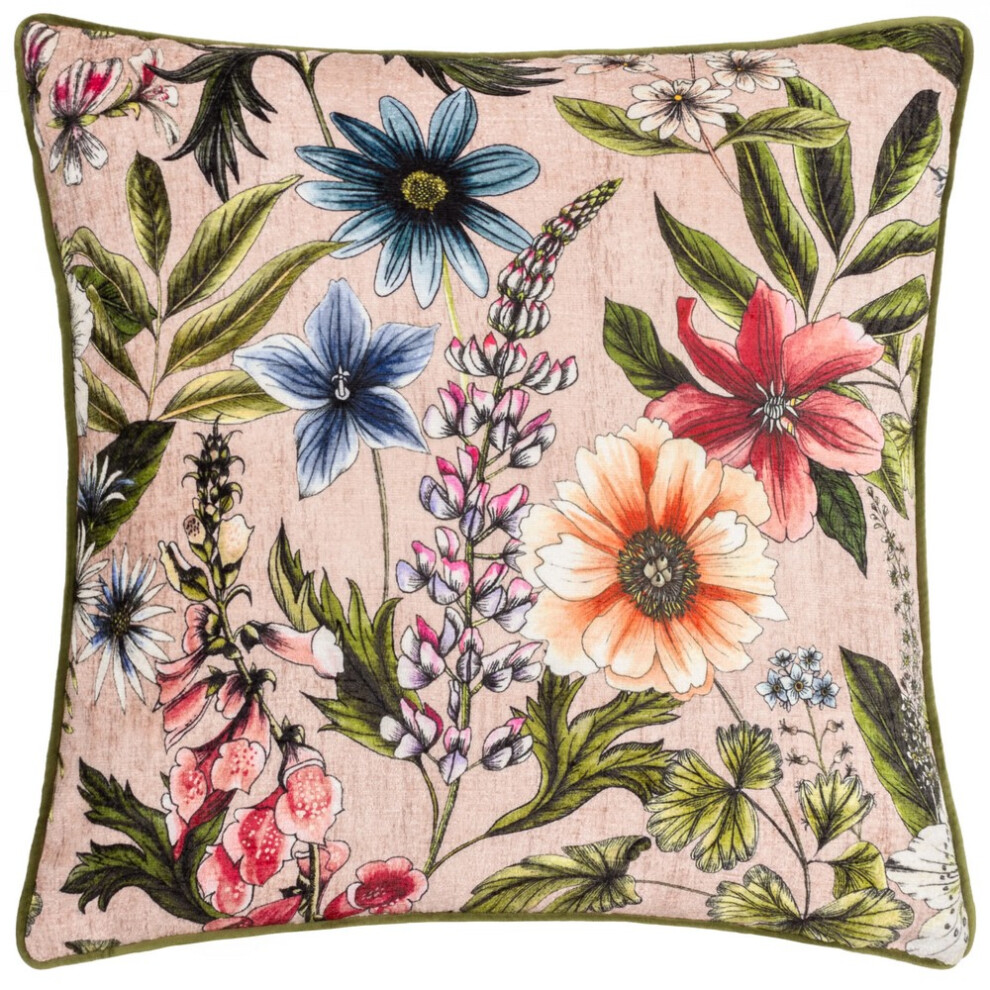 (60cm x 60cm, Blush) Wylder Hidcote Manor Alma Floral Cushion Cover