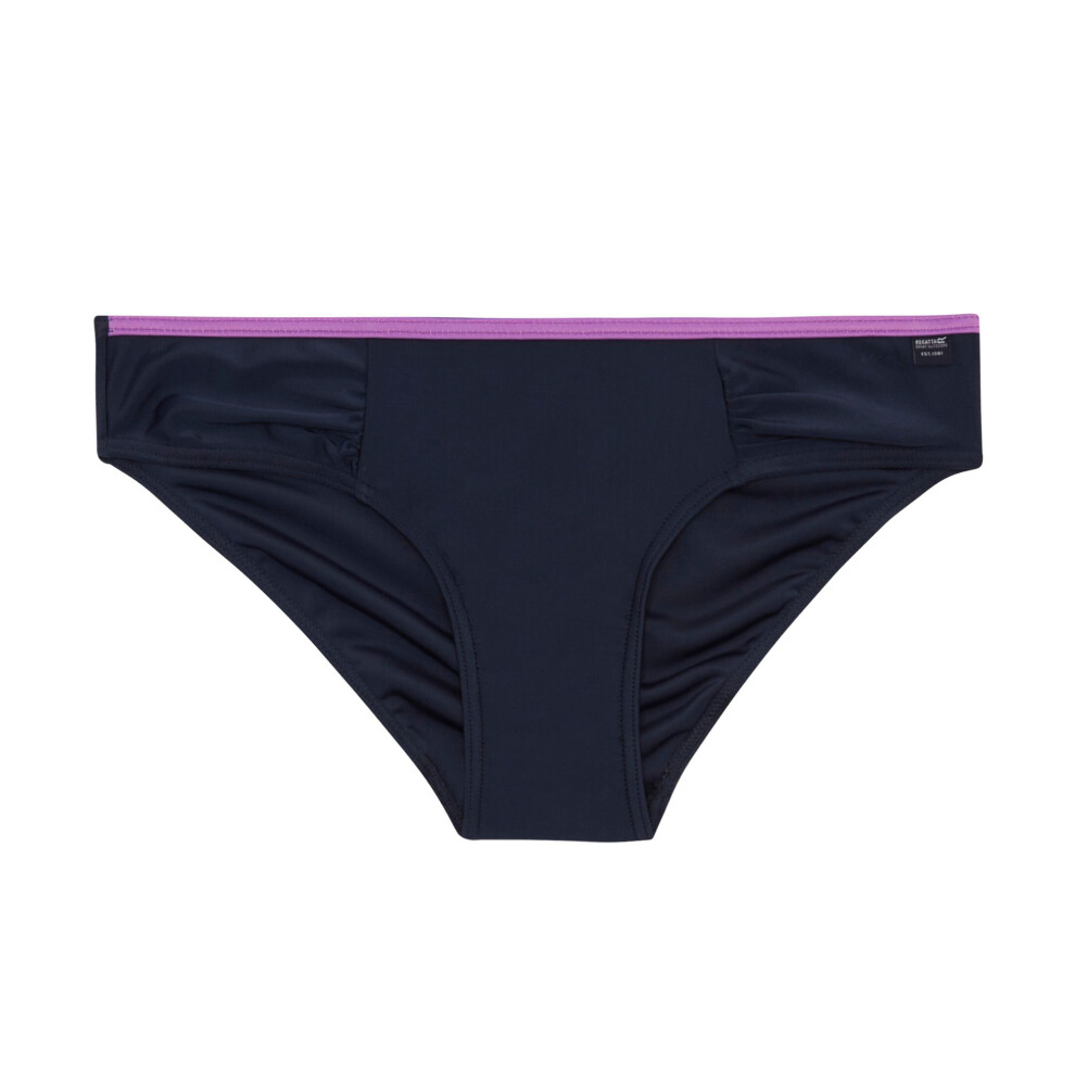 (14 UK, Navy/Radiant Orchid) Regatta Womens/Ladies Aceana Plain Bikini Bottoms