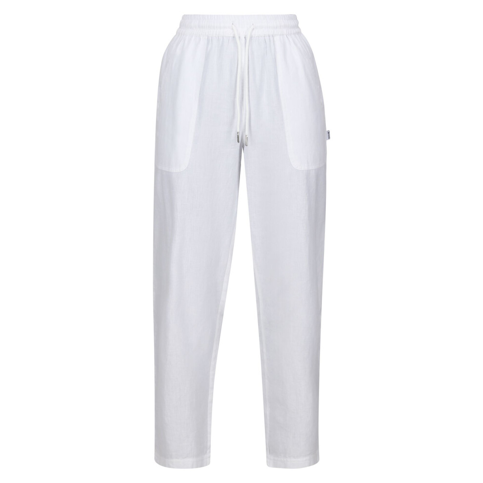 (18 UK R, White) Regatta Womens/Ladies Corso Trousers