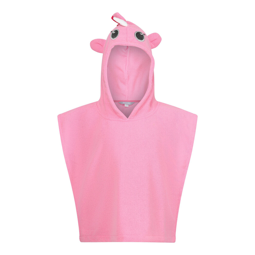 (4-6 Years, Sweet Pink) Regatta Childrens/Kids Luna The Unicorn Hooded Towel