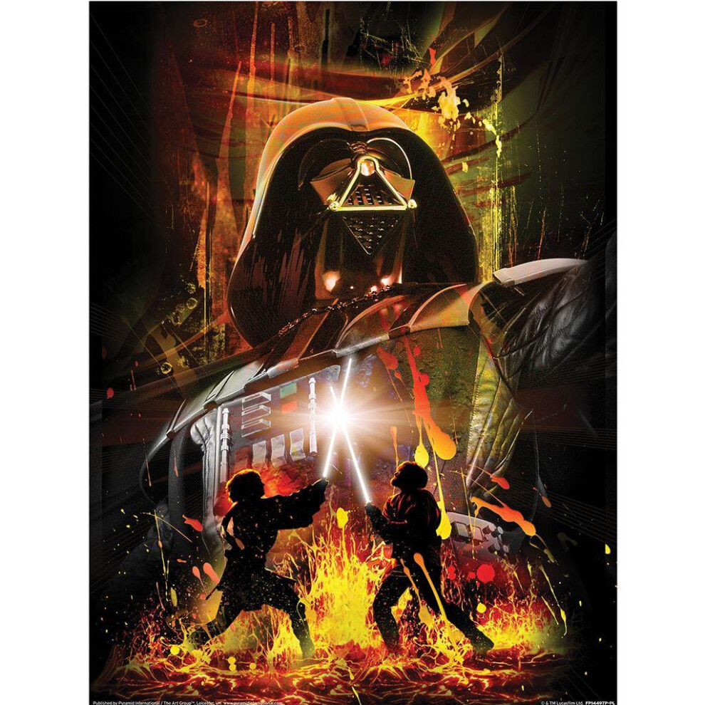 Star Wars Episode III Epic Battle Print