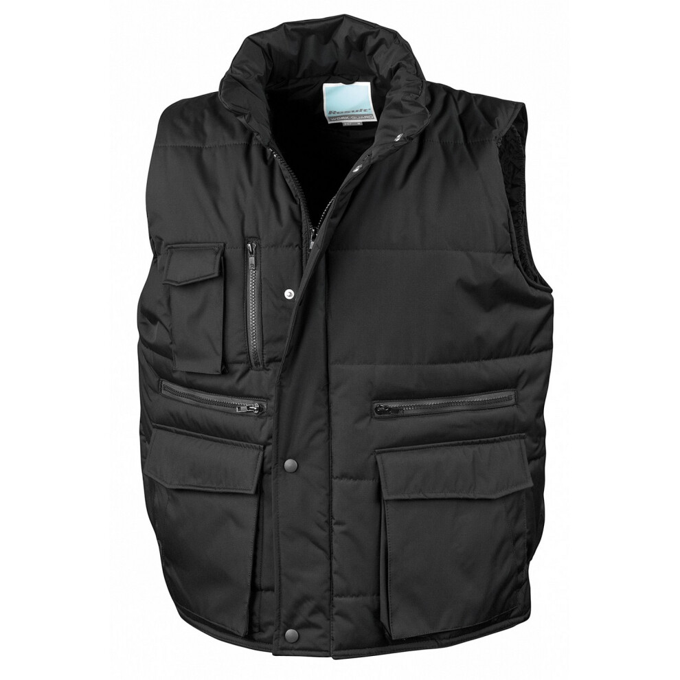 (L, Black) WORK-GUARD by Result Mens Lance Body Warmer