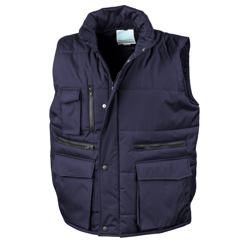 (M, Navy) WORK-GUARD by Result Mens Lance Body Warmer