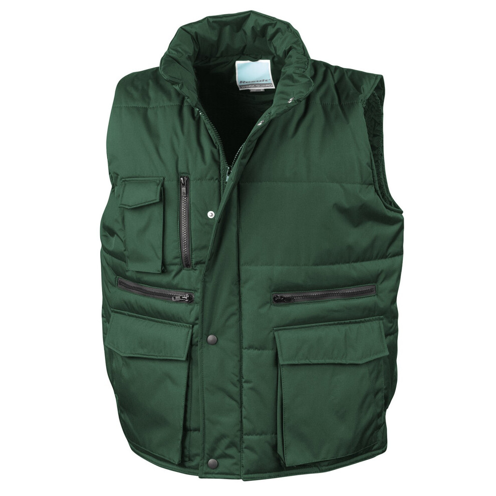 (XL, Bottle Green) WORK-GUARD by Result Mens Lance Body Warmer