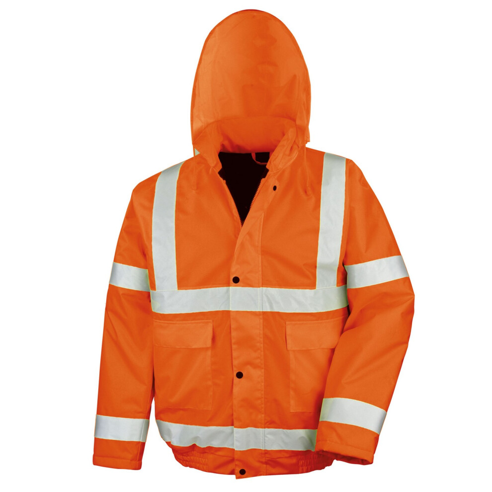 (3XL, Fluorescent Orange) Result Core Unisex Adult Hi-Vis Winter Blouson Jacket