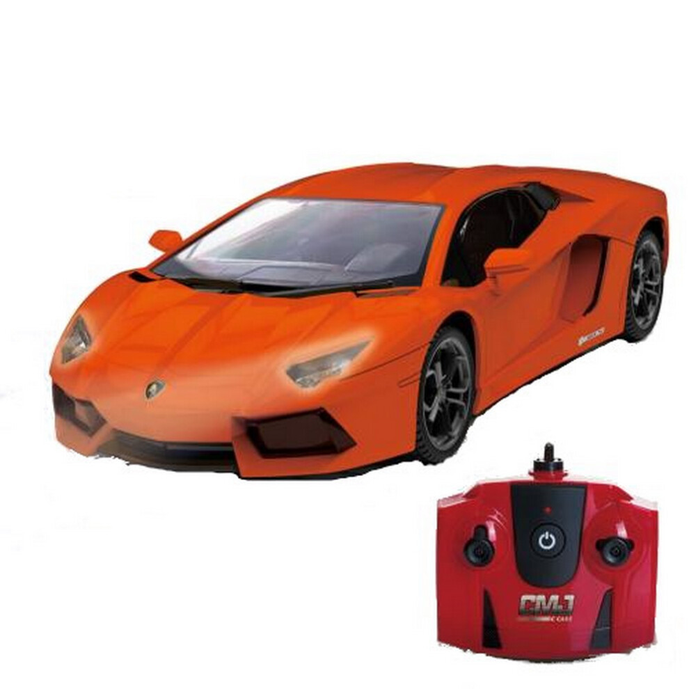 (34 x 16cm, Orange) Lamborghini Aventador Radio Controlled Car