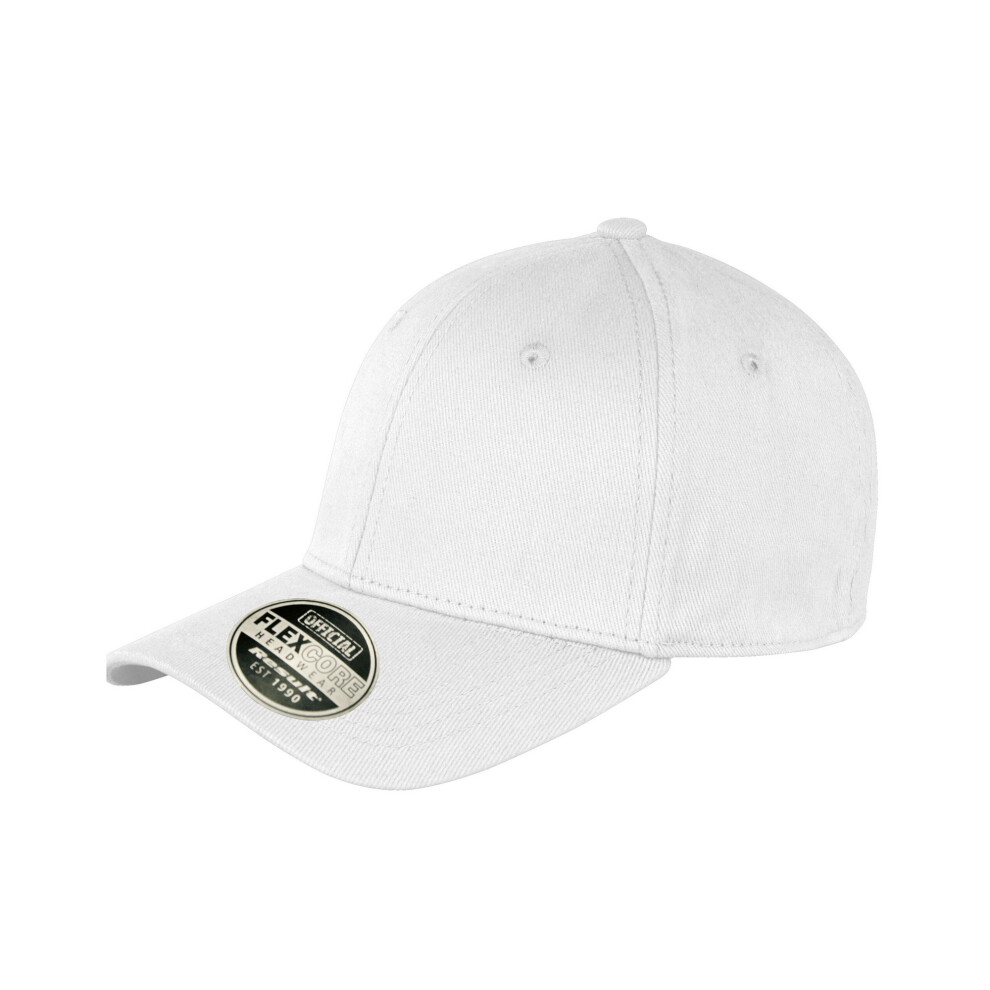 (S-M, White) Result Headwear Kansas Flex Baseball Cap