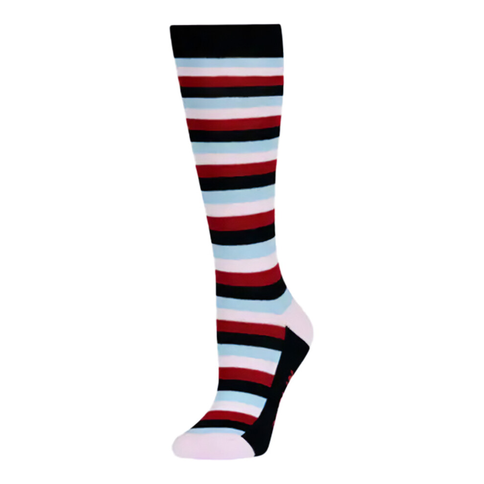 Multi Stripe High Riding Socks