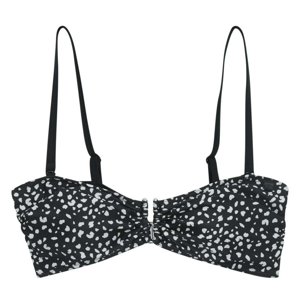 (20 UK, Black/White) Regatta Womens/Ladies Aceana III Polka Dot Bikini Top