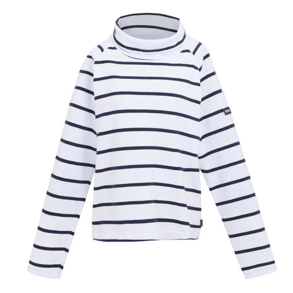 (8 UK, White/Navy) Regatta Womens/Ladies Havendo Sweatshirt