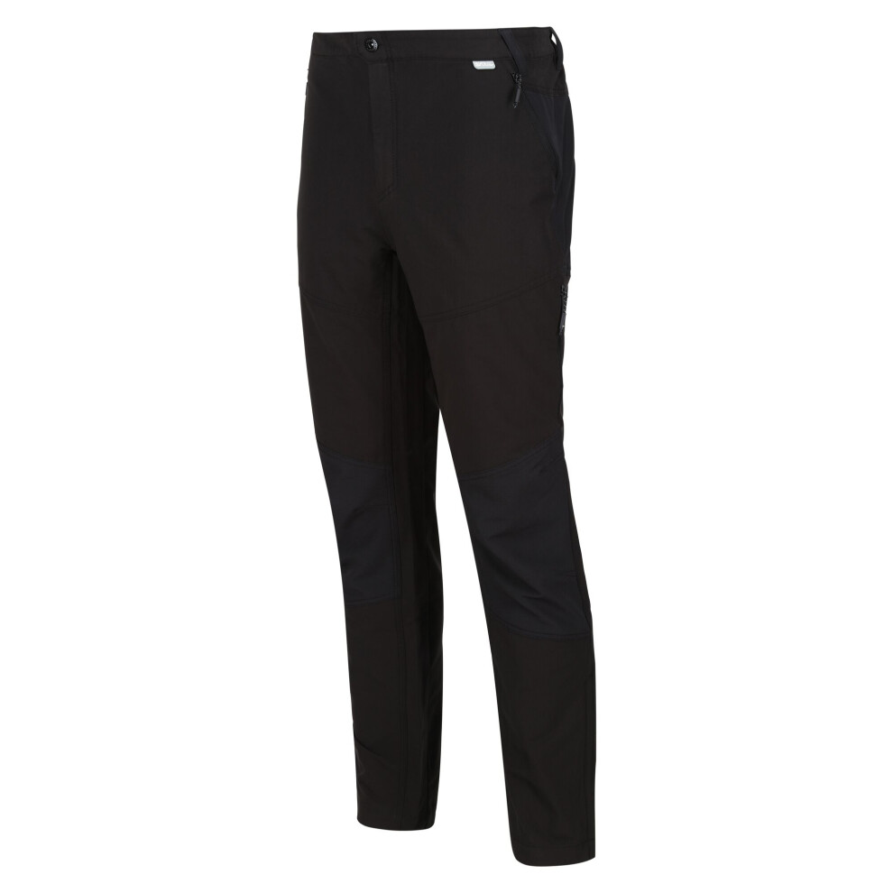 (33R, Black) Regatta Mens Questra V Hiking Trousers