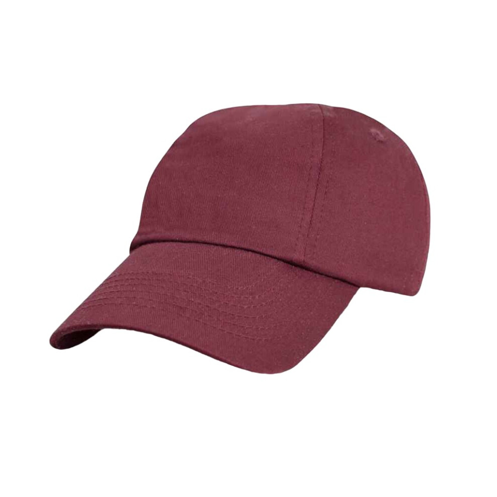 (One Size, Burgundy) Result Headwear Childrens/Kids Cotton Low Profile Cap