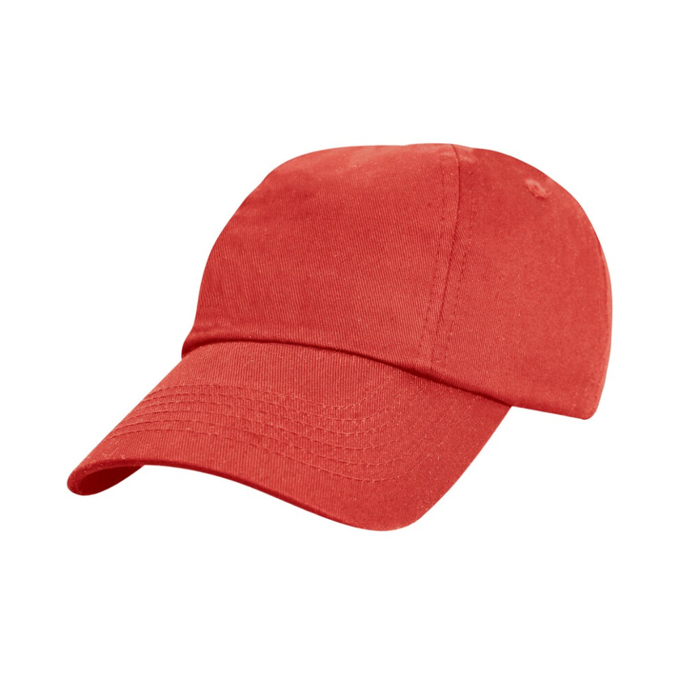 (One Size, Red) Result Headwear Childrens/Kids Cotton Low Profile Cap