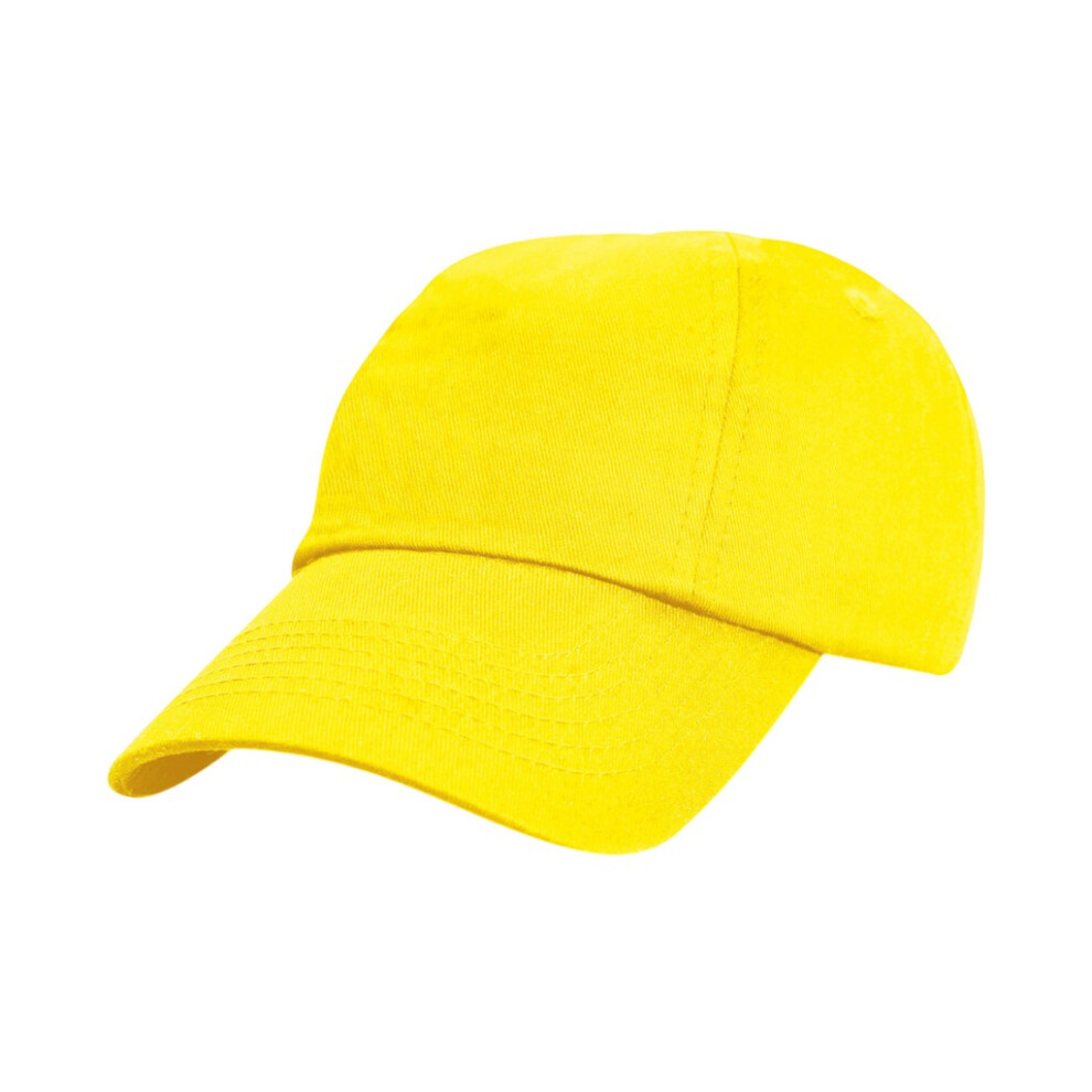 (One Size, Yellow) Result Headwear Childrens/Kids Cotton Low Profile Cap