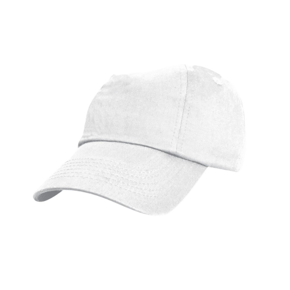 (One Size, White) Result Headwear Childrens/Kids Cotton Low Profile Cap