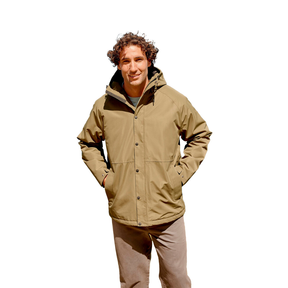 (M, Green) Animal Mens Harlyn Waterproof Jacket