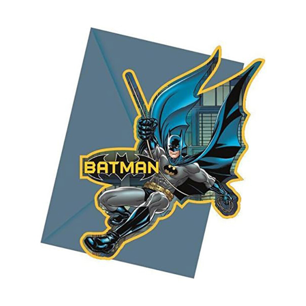 Batman Shaped Invitations (Pack of 6)