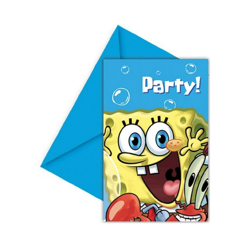 SpongeBob SquarePants Party Invitations (Pack of 6)