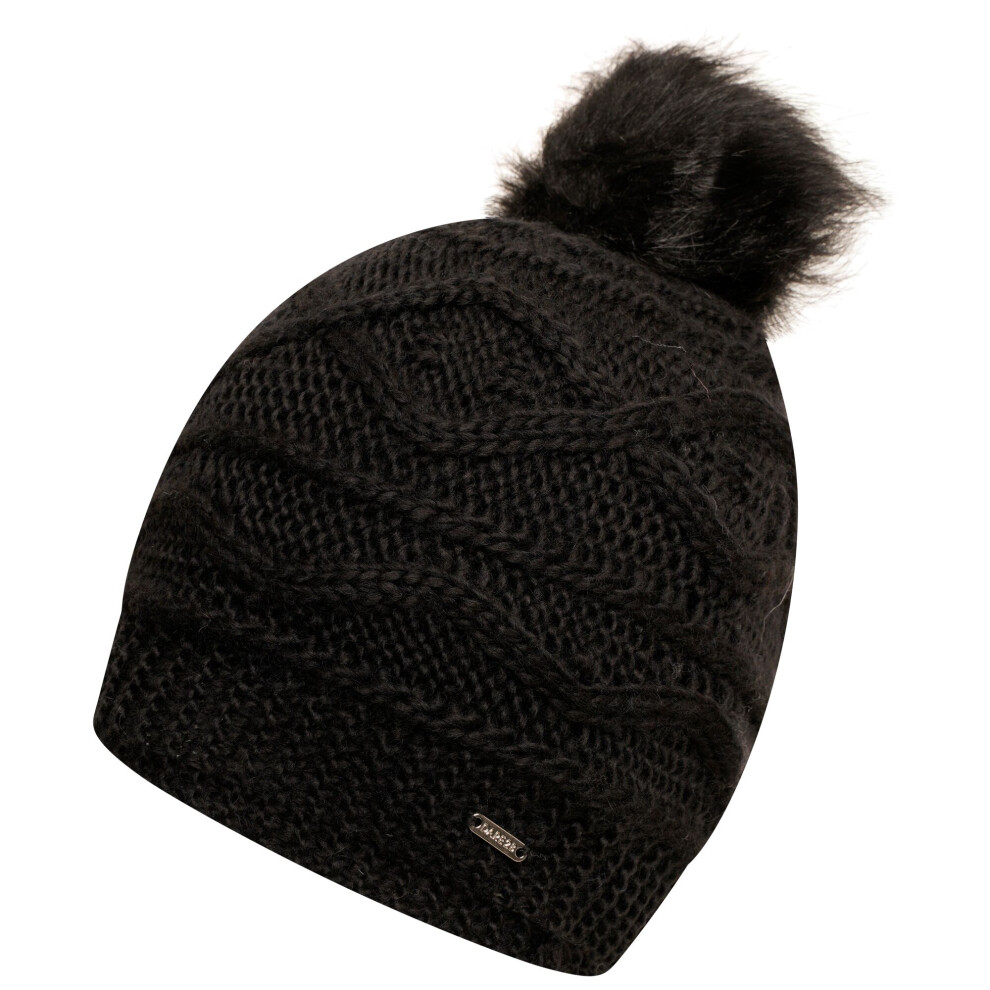 (One Size, Black) Dare 2B Womens/Ladies Remind II Bobble Beanie