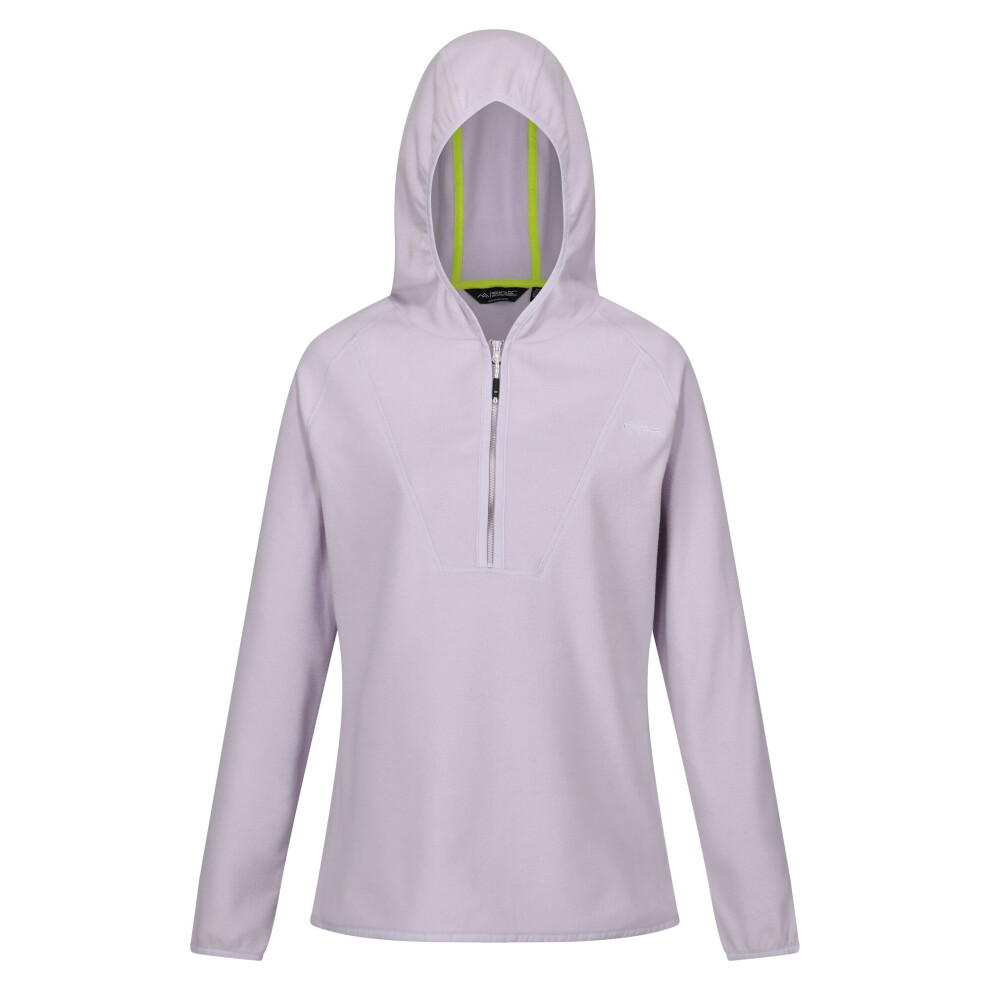 (12 UK, Lilac Frost) Regatta Womens/Ladies Warriewood Microfleece Half Zip Hoodie