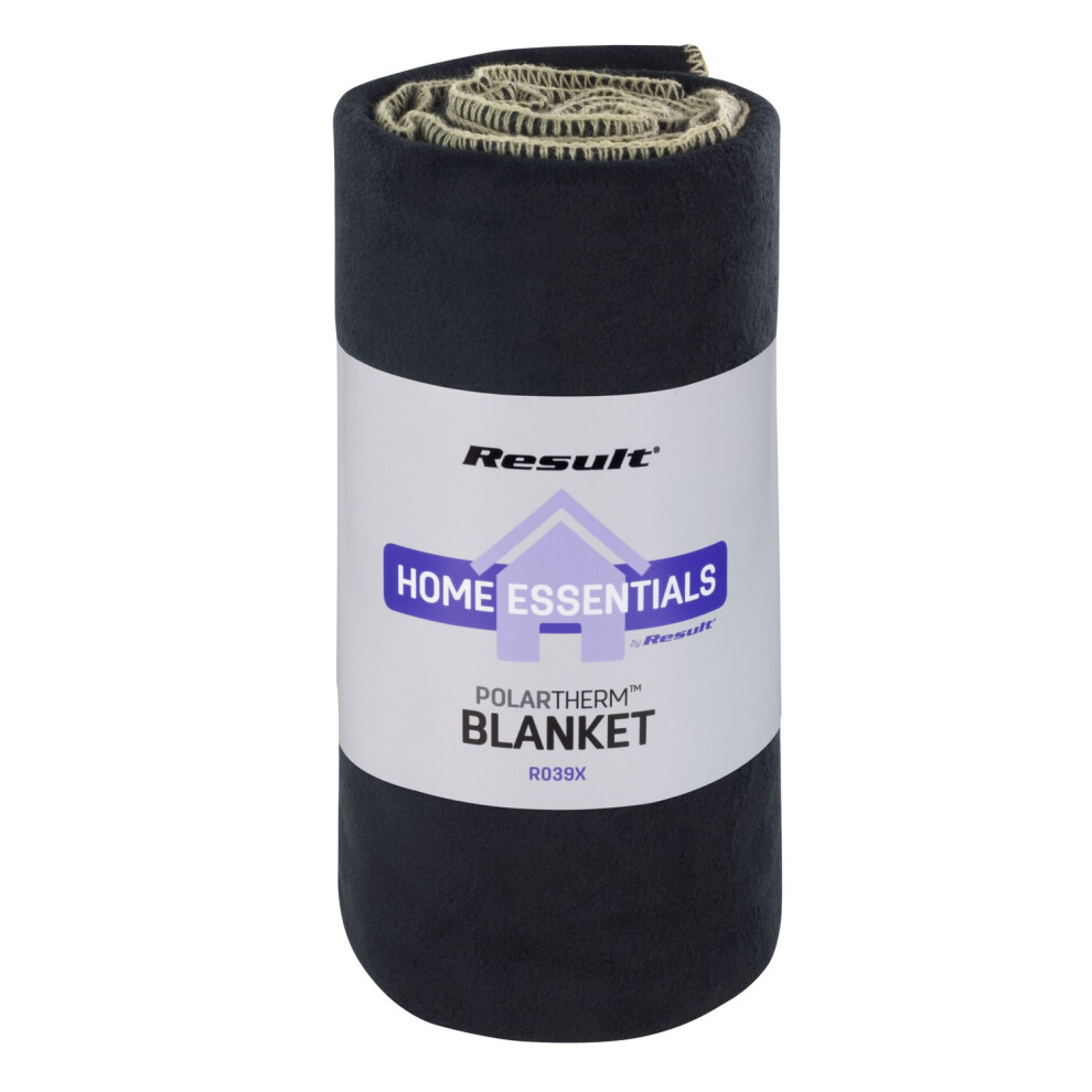 (One Size, Black) Result Winter Essentials Polartherm Blanket