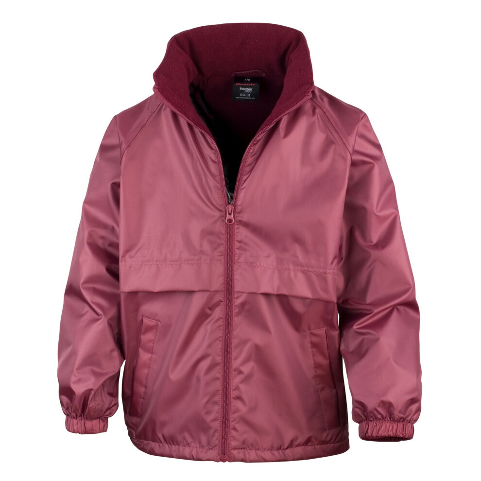 (3-4 Years, Burgundy) Result Core Childrens/Kids Microfleece Lined Jacket